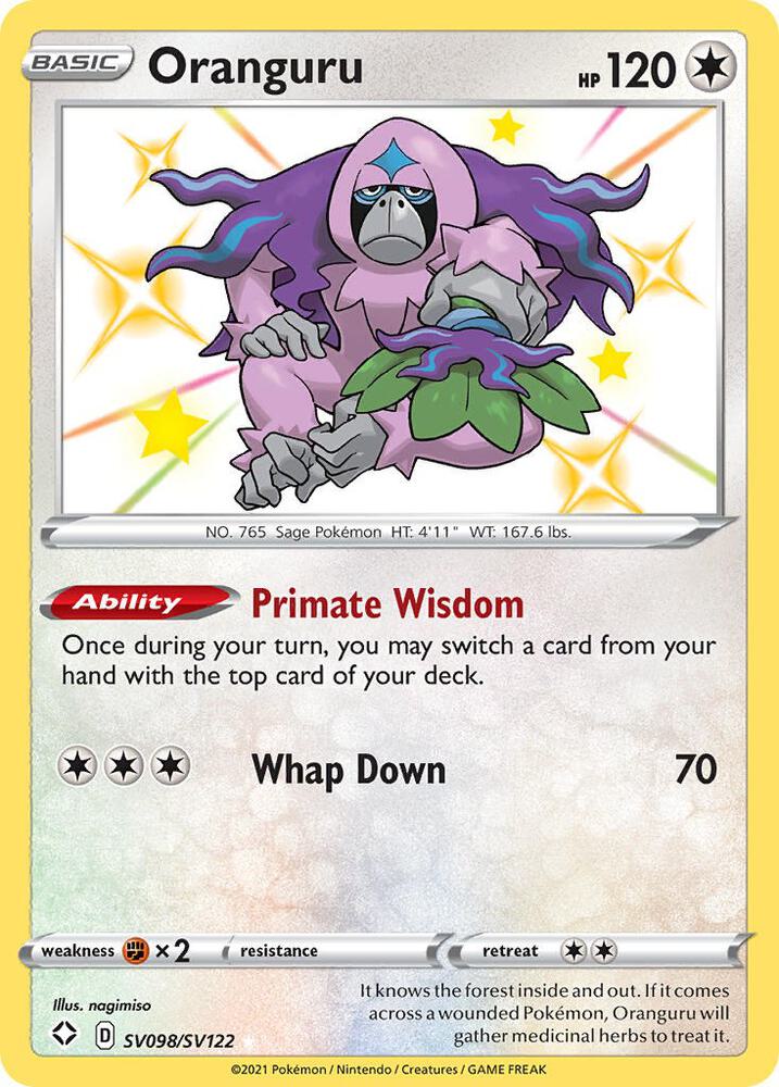 Oranguru SV098/SV122 (Shining Fates: Shiny Vault)  - Holofoil | Good Games Adelaide SA