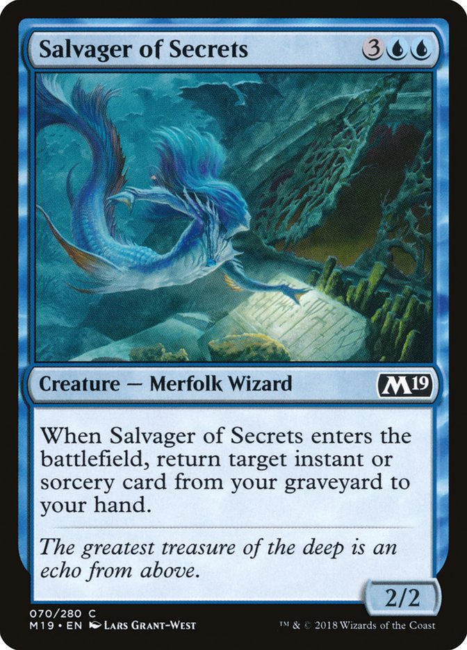 Salvager of Secrets [Core Set 2019] | Good Games Adelaide SA