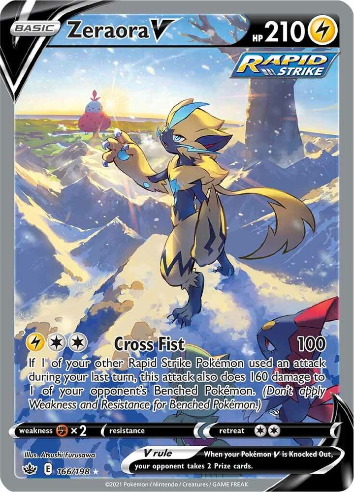 Zeraora V Alternate Full Art 166/198 (SWSH06: Chilling Reign)  - Holofoil | Good Games Adelaide SA