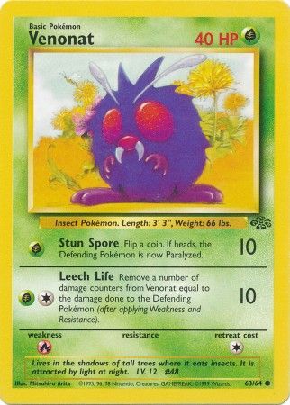 Venonat (63/64) [Jungle Unlimited] | Good Games Adelaide SA