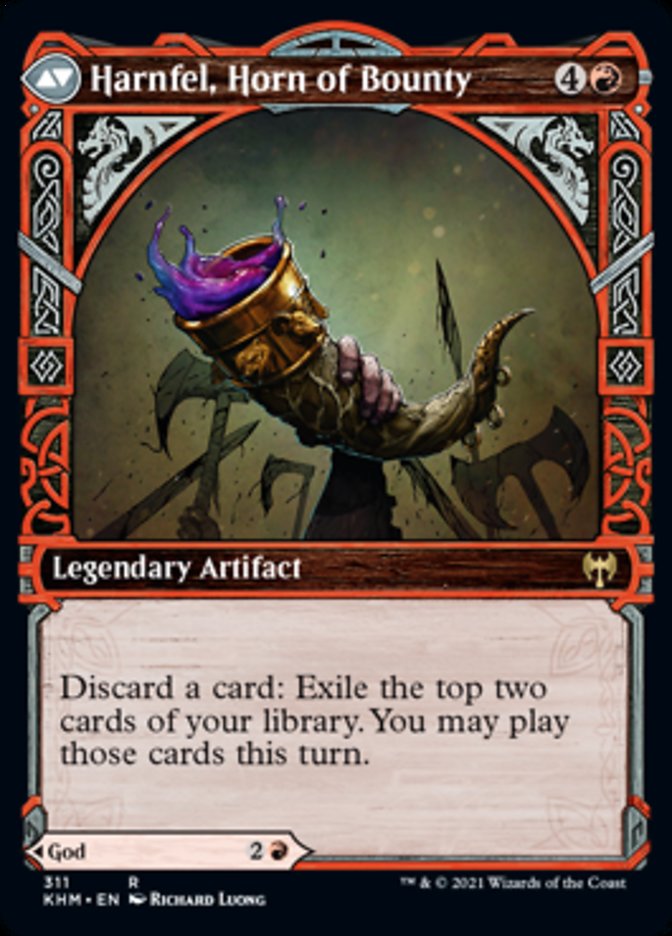 Birgi, God of Storytelling // Harnfel, Horn of Bounty (Showcase) [Kaldheim] | Good Games Adelaide SA