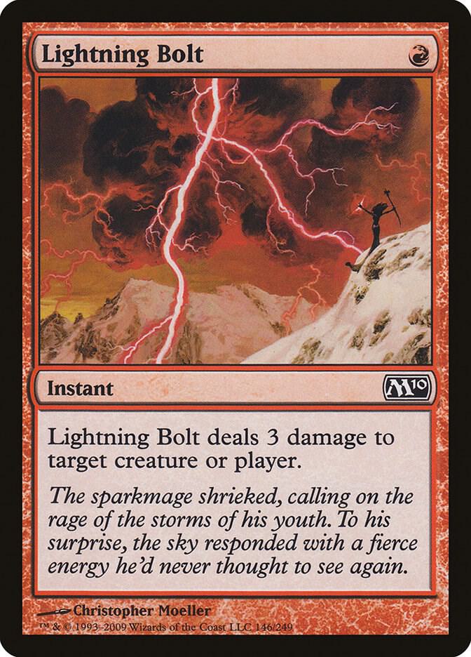 Lightning Bolt 146/249 (Magic 2010 (M10))  - Foil | Good Games Adelaide SA