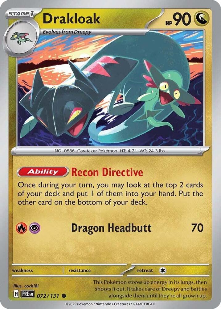 Drakloak 072/131 (SV: Prismatic Evolutions)  | Good Games Adelaide SA