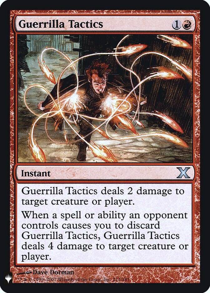 Guerrilla Tactics 211 (The List Reprints)  - Foil | Good Games Adelaide SA
