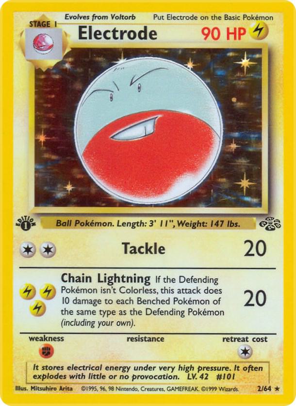 Electrode 02/64 (Jungle)  - 1st Edition Holofoil | Good Games Adelaide SA