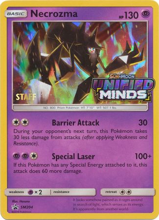 Necrozma (SM204) (Staff Prerelease Promo) [Sun & Moon: Black Star Promos] | Good Games Adelaide SA
