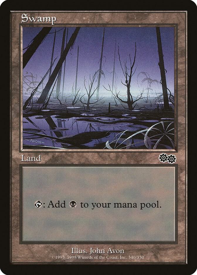 Swamp 340 340 (Urza's Saga)  | Good Games Adelaide SA