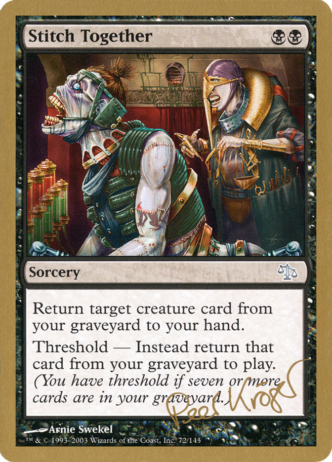 Stitch Together (Peer Kroger) [World Championship Decks 2003] | Good Games Adelaide SA