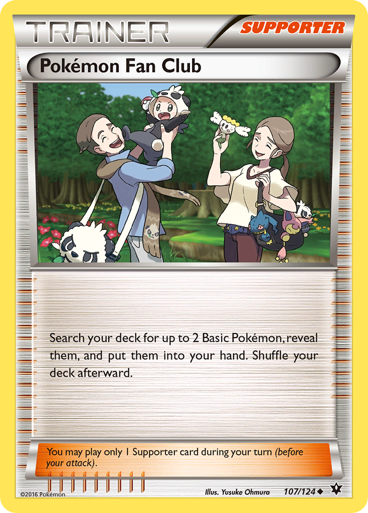 Pokemon Fan Club (107/124) [XY: Fates Collide] | Good Games Adelaide SA