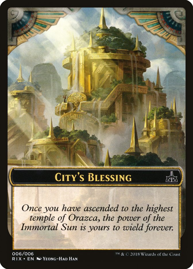 City's Blessing Token (006) [Rivals of Ixalan Tokens] | Good Games Adelaide SA