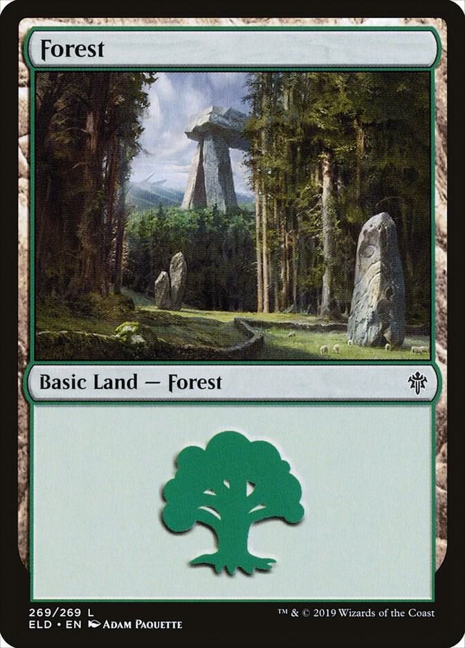 Forest 269 (Throne of Eldraine)  - Foil | Good Games Adelaide SA