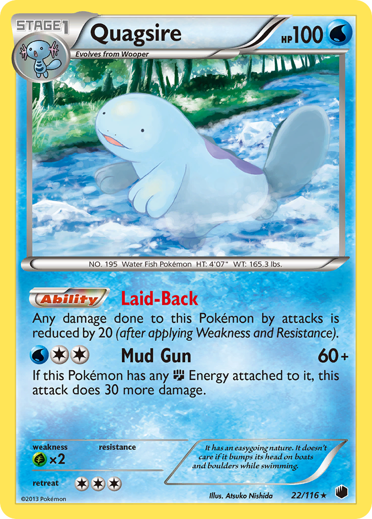 Quagsire (22/116) [Black & White: Plasma Freeze] | Good Games Adelaide SA