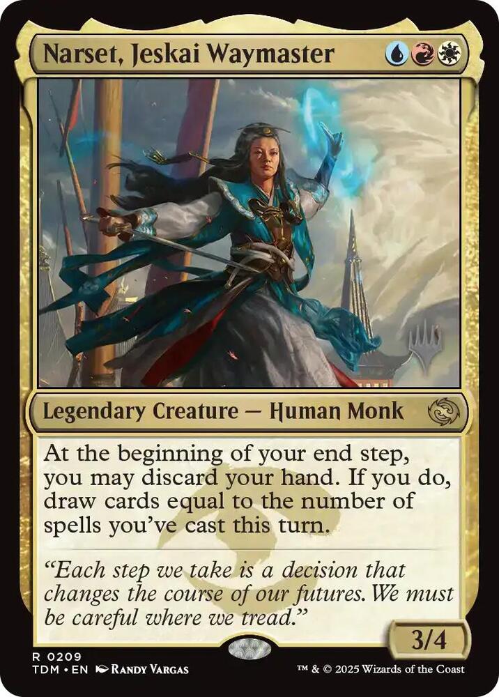 Narset, Jeskai Waymaster 209 (Promo Pack: Tarkir: Dragonstorm)  - Foil | Good Games Adelaide SA