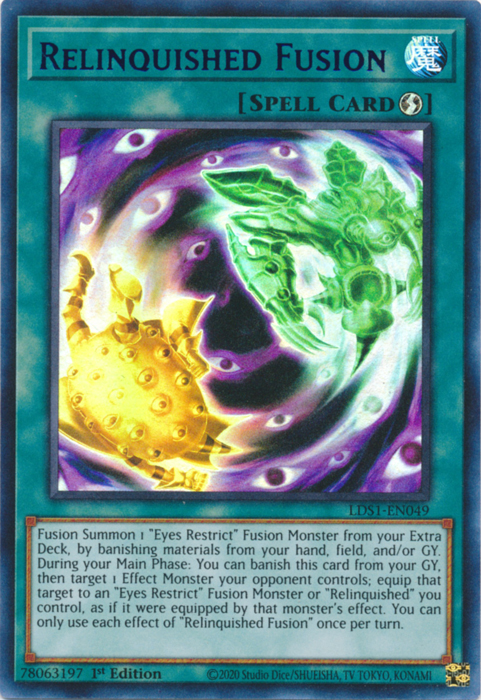 Relinquished Fusion (Purple) [LDS1-EN049] Ultra Rare | Good Games Adelaide SA