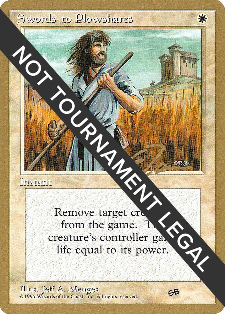Swords to Plowshares 1996 Eric Tam 4ED SB et52sb/308 (World Championship Decks)  | Good Games Adelaide SA