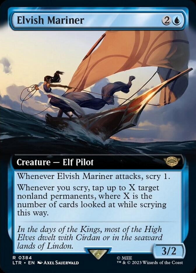 Elvish Mariner (Extended Art) [The Lord of the Rings: Tales of Middle-Earth] | Good Games Adelaide SA