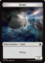 Spirit // Cat (0001) Doubled-Sided Token [Foundations Tokens] | Good Games Adelaide SA