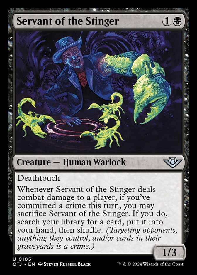 Servant of the Stinger 105 (Outlaws of Thunder Junction)  - Foil | Good Games Adelaide SA