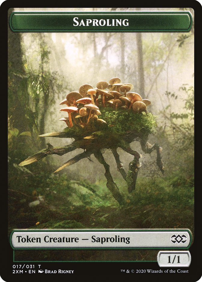 Copy // Saproling Double-sided Token [Double Masters Tokens] | Good Games Adelaide SA