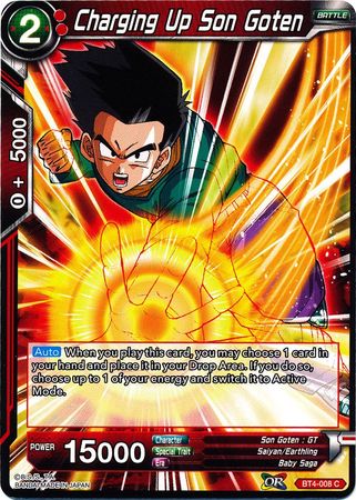 Charging Up Son Goten [BT4-008] | Good Games Adelaide SA