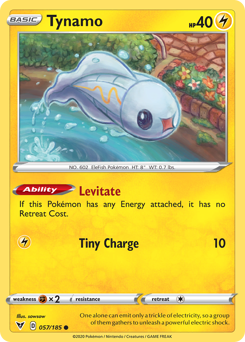 Tynamo (057/185) [Sword & Shield: Vivid Voltage] | Good Games Adelaide SA