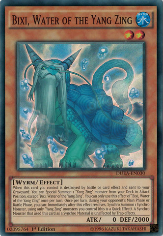 Bixi, Water of the Yang Zing [DUEA-EN030] Super Rare | Good Games Adelaide SA