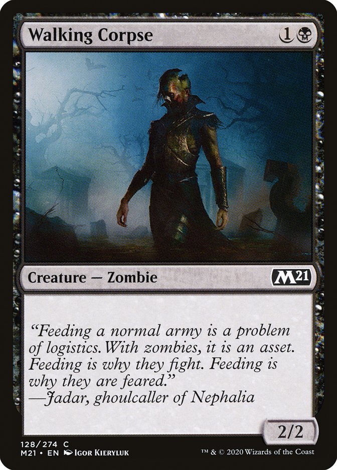 Walking Corpse 128 (Core Set 2021)  - Foil | Good Games Adelaide SA