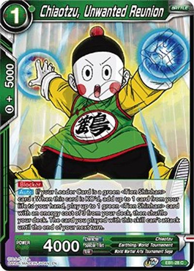 Chiaotzu, Unwanted Reunion (EB1-28) [Battle Evolution Booster] | Good Games Adelaide SA
