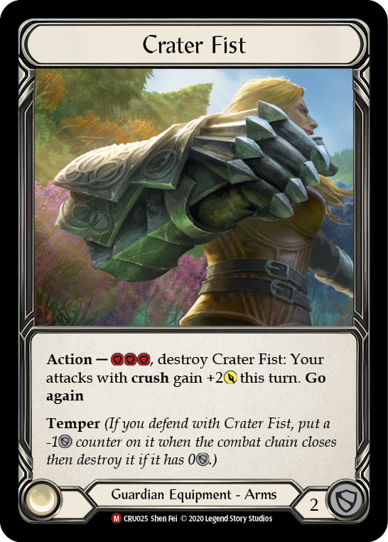Crater Fist [CRU025] 1st Edition Cold Foil | Good Games Adelaide SA