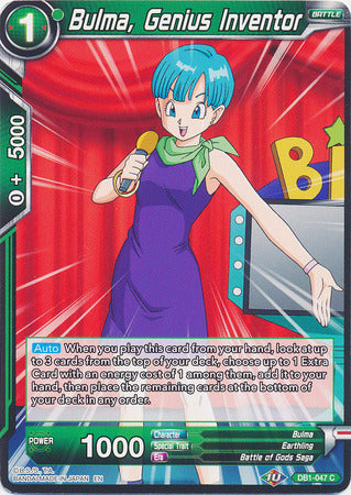Bulma, Genius Inventor (DB1-047) [Dragon Brawl] | Good Games Adelaide SA