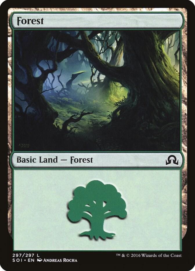 Forest 297 (Shadows over Innistrad)  - Foil | Good Games Adelaide SA