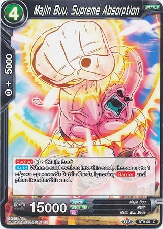 Majin Buu, Supreme Absorption [BT9-081] | Good Games Adelaide SA