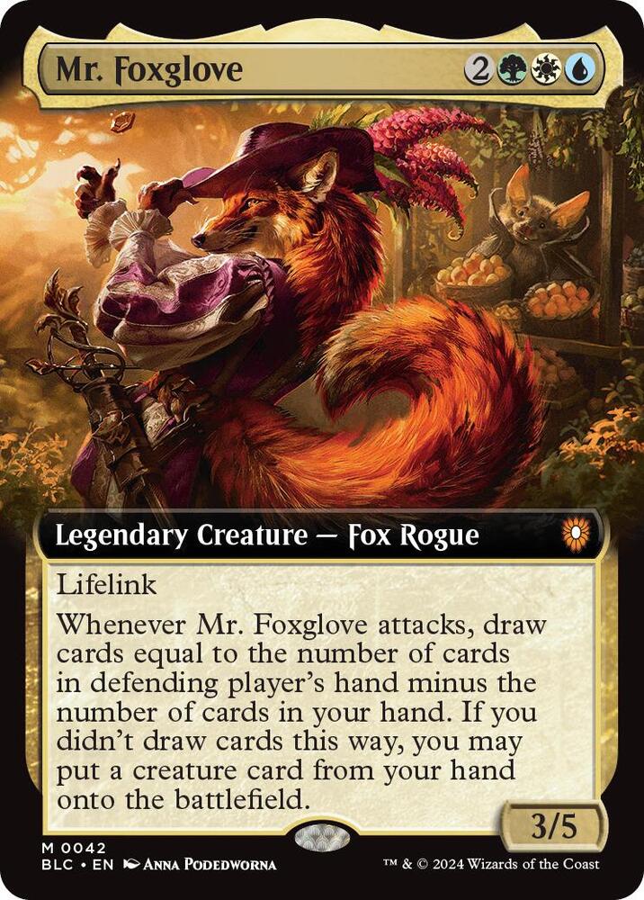 Mr. Foxglove 42 (Commander: Bloomburrow)  - Foil | Good Games Adelaide SA
