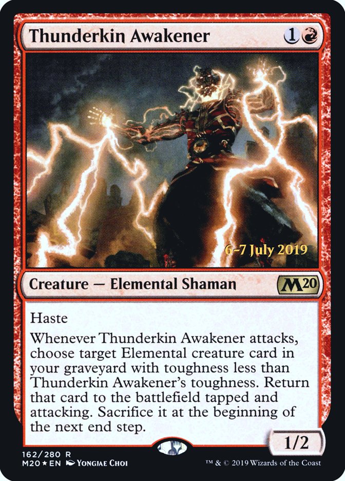 Thunderkin Awakener  [Core Set 2020 Prerelease Promos] | Good Games Adelaide SA