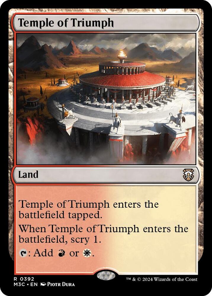 Temple of Triumph 392/411 (Commander: Modern Horizons 3)  - Ripple Foil | Good Games Adelaide SA