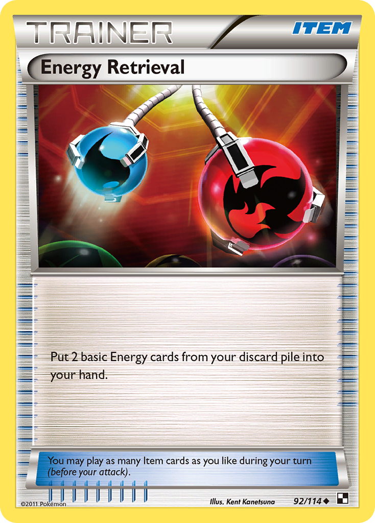 Energy Retrieval (92/114) [Black & White: Base Set] | Good Games Adelaide SA