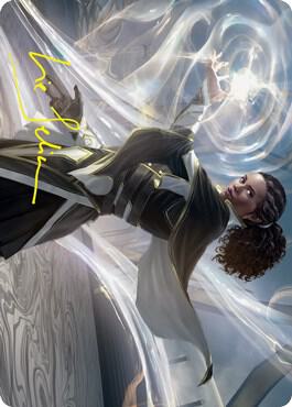 Clever Lumimancer Art Card Gold Stamped Signature 2 (Art Series: Strixhaven)  | Good Games Adelaide SA