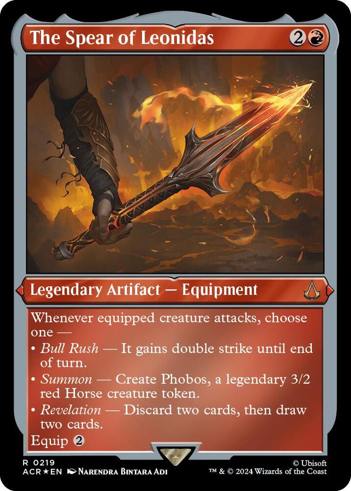 The Spear of Leonidas 219 (Universes Beyond: Assassin's Creed)  - Foil | Good Games Adelaide SA