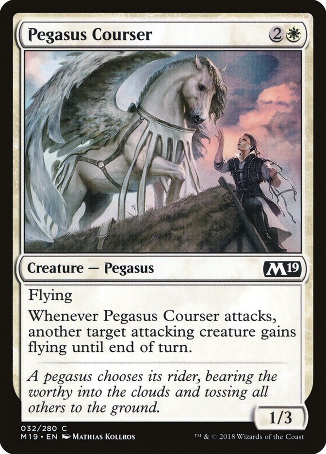 Pegasus Courser 32 (Core Set 2019)  - Foil | Good Games Adelaide SA