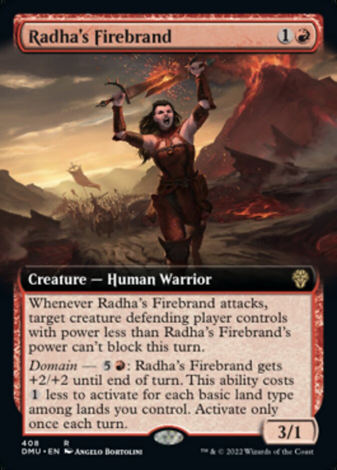 Radha's Firebrand (Extended Art) [Dominaria United] | Good Games Adelaide SA