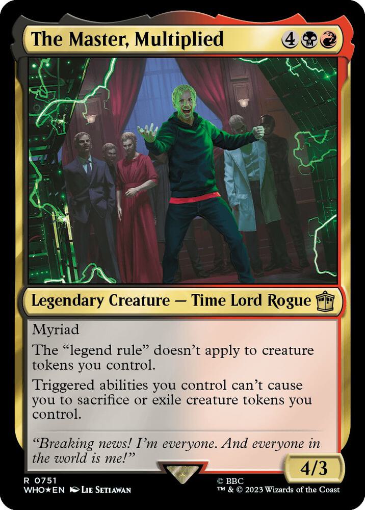 The Master, Multiplied 751 (Universes Beyond: Doctor Who)  - Foil | Good Games Adelaide SA