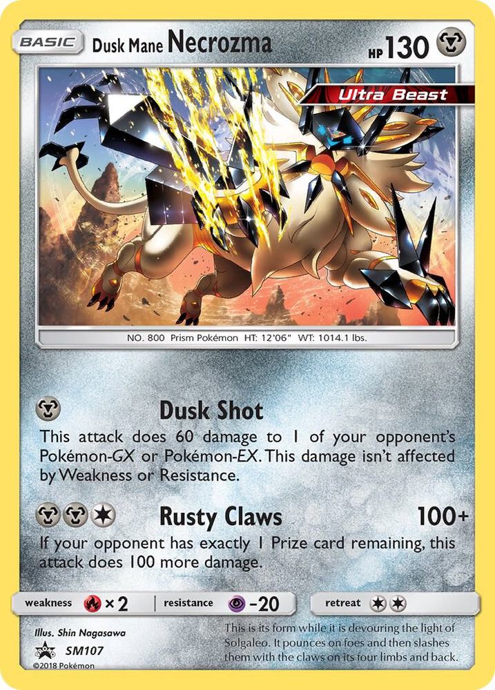 Dusk Mane Necrozma SM107 (SM Promos)  - Holofoil | Good Games Adelaide SA