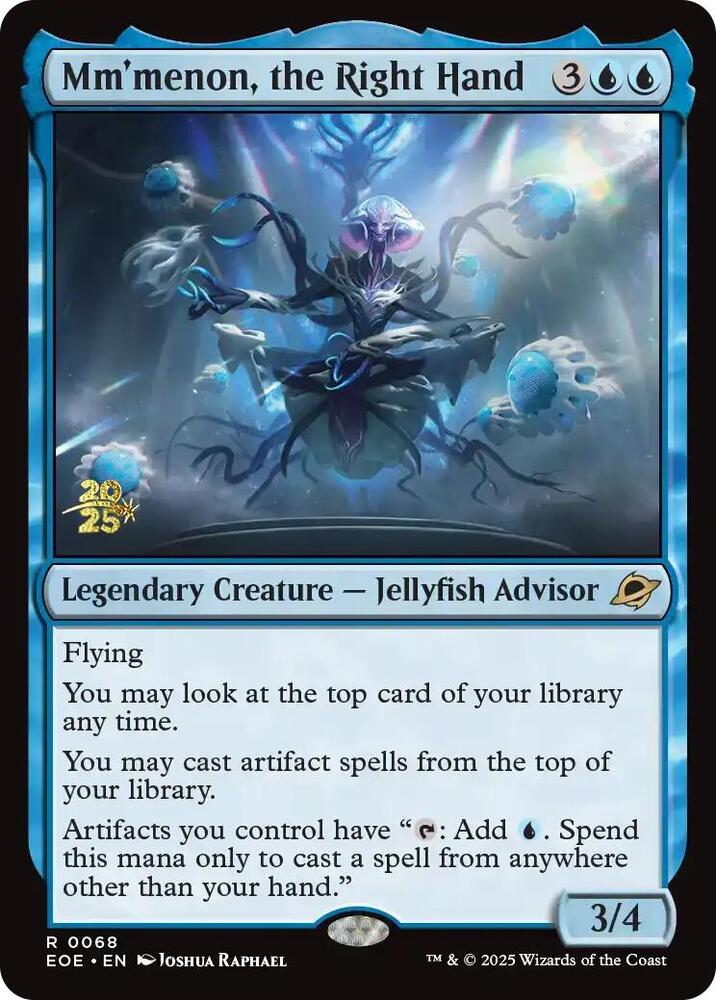 Mmmenon the Right Hand 68 (Prerelease Cards)  - Foil | Good Games Adelaide SA