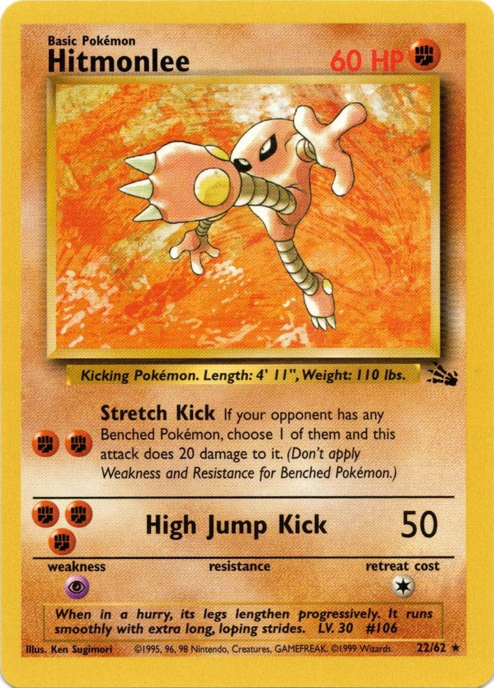Hitmonlee (22/62) [Fossil Unlimited] | Good Games Adelaide SA