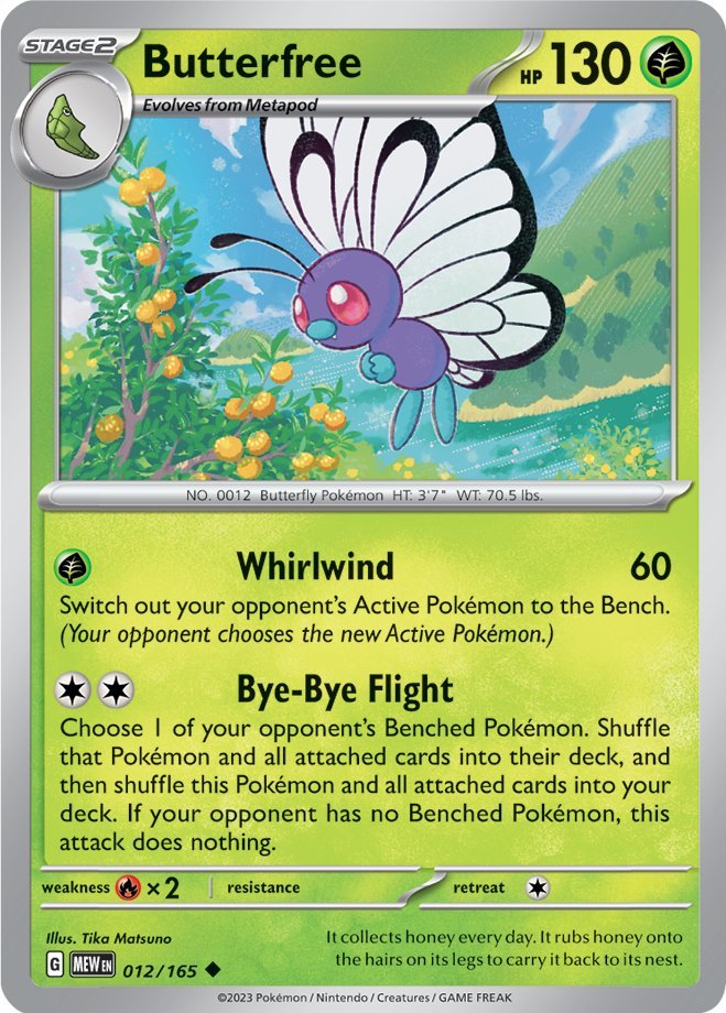 Butterfree (012/165) [Scarlet & Violet: 151] | Good Games Adelaide SA