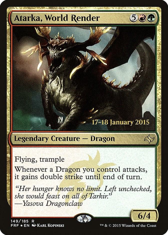 Atarka, World Render 149 (Prerelease Cards)  - PreRelease Foil | Good Games Adelaide SA