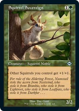 Squirrel Sovereign Retro Frame Foil Etched 415 (Modern Horizons 2)  - Foil | Good Games Adelaide SA