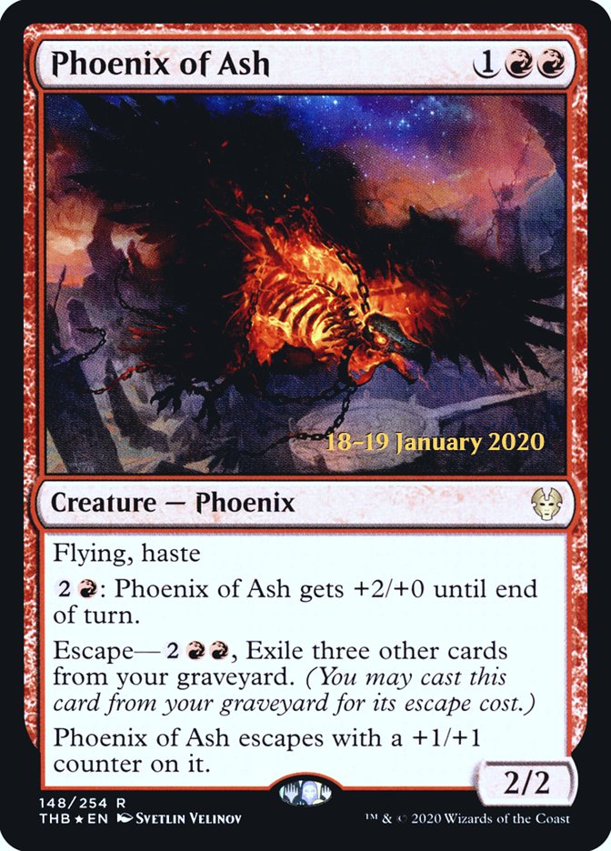 Phoenix of Ash [Theros Beyond Death Prerelease Promos] | Good Games Adelaide SA