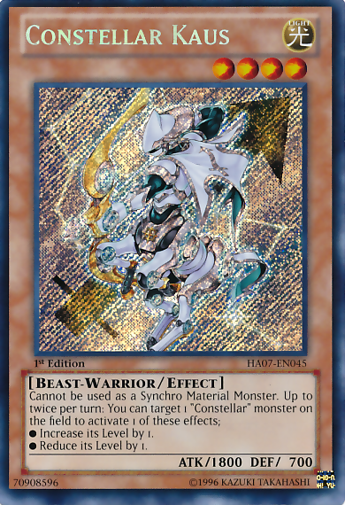 Constellar Kaus [HA07-EN045] Secret Rare | Good Games Adelaide SA