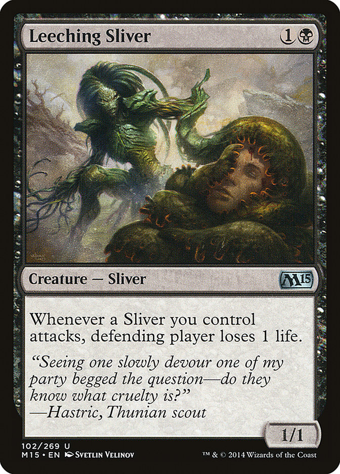 Leeching Sliver 102 (Magic 2015 (M15))  | Good Games Adelaide SA